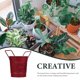 thumbnail image 3 of unbranded Maceta Multifunción De Metal Roja Con Asa Para Plantas Pequeñas Y De Escritorio, 3 of 6