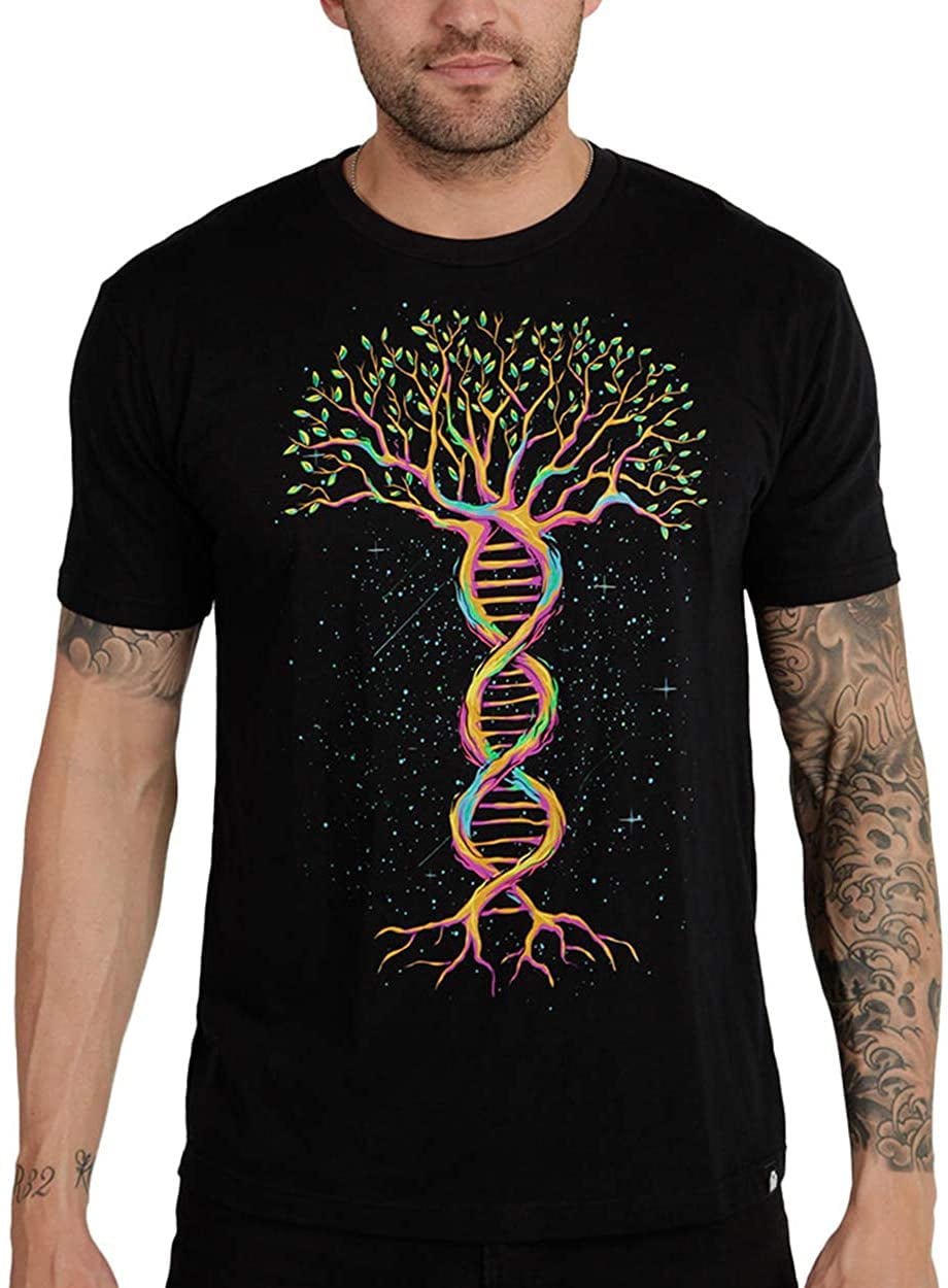 Front The Tree Of Life black T-shirt for men