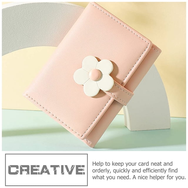 BESTYASH Cartera De Cuero Rosa Con De Para Guardar Monedas Y Tarjetas Estilo