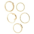 thumbnail image 2 of Minnieouse Juego de 5 anillos de cristal para dedo, estilo bohemio, luna, Midi, para mujer, breve regalo de joyería Ropa, zapatos y accesorios Miscelánea, 2 of 6