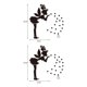 thumbnail image 4 of Billuyoard Adhesivo acrílico para pared DIY superficie reflectante hogar autoadhesivo calcomanía estilo moderno encantador baño etiqueta Mural Rojo 2Conjunto, 4 of 6