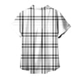 thumbnail image 4 of Puntoco Liquidación de blusas cortas para mujer Blusas casuales regulares estampadas de manga corta para mujer, 4 of 5