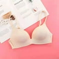 thumbnail image 6 of Huanledash Student Girl Ultra-Thin Solid Color Push Up Bra Seamless Underwear Bralette, 6 of 8