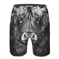 thumbnail image 3 of KLL Geometric Bull Design Pattern Swim Trunks for Men,Men's Hawaiian Bathing Suit Swimsuits Quick Dry Swimming Board Shorts Beach Shorts with Pockets-XX-Large, 3 of 6