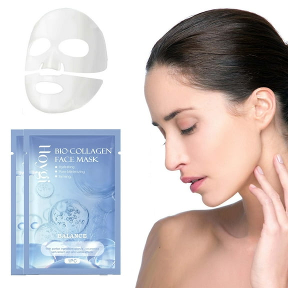 SDJMa Collagen Mask, Deep Lifting Collagen Mask, Anti Wrinkle Lifting, Hydrating and Firming Overnight Hydrogel Elasticity Improvement Skin (2Pcs)