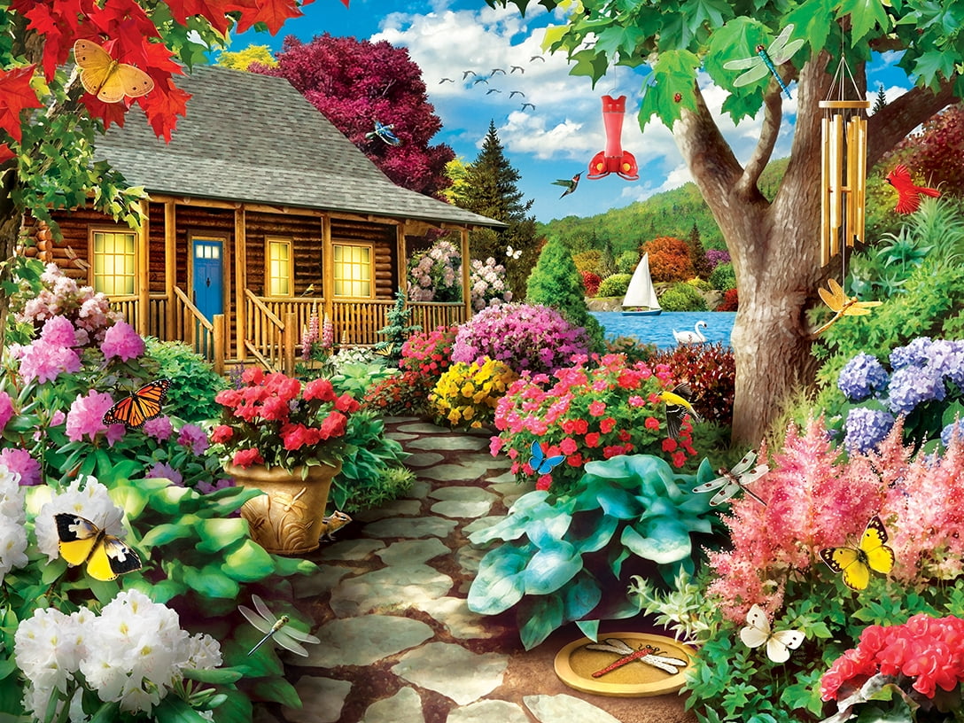 Memory Lane - Hummingbird in Bloom 300 Piece EZ Grip Puzzle