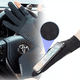thumbnail image 2 of Guantes De Medio Bloosom  Dedo Resistentes Al Sol Y Antideslizantes negro, 2 of 5