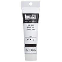 Liquitex Heavy Body Artist Acrylics - Mars Black, 2 oz Tube