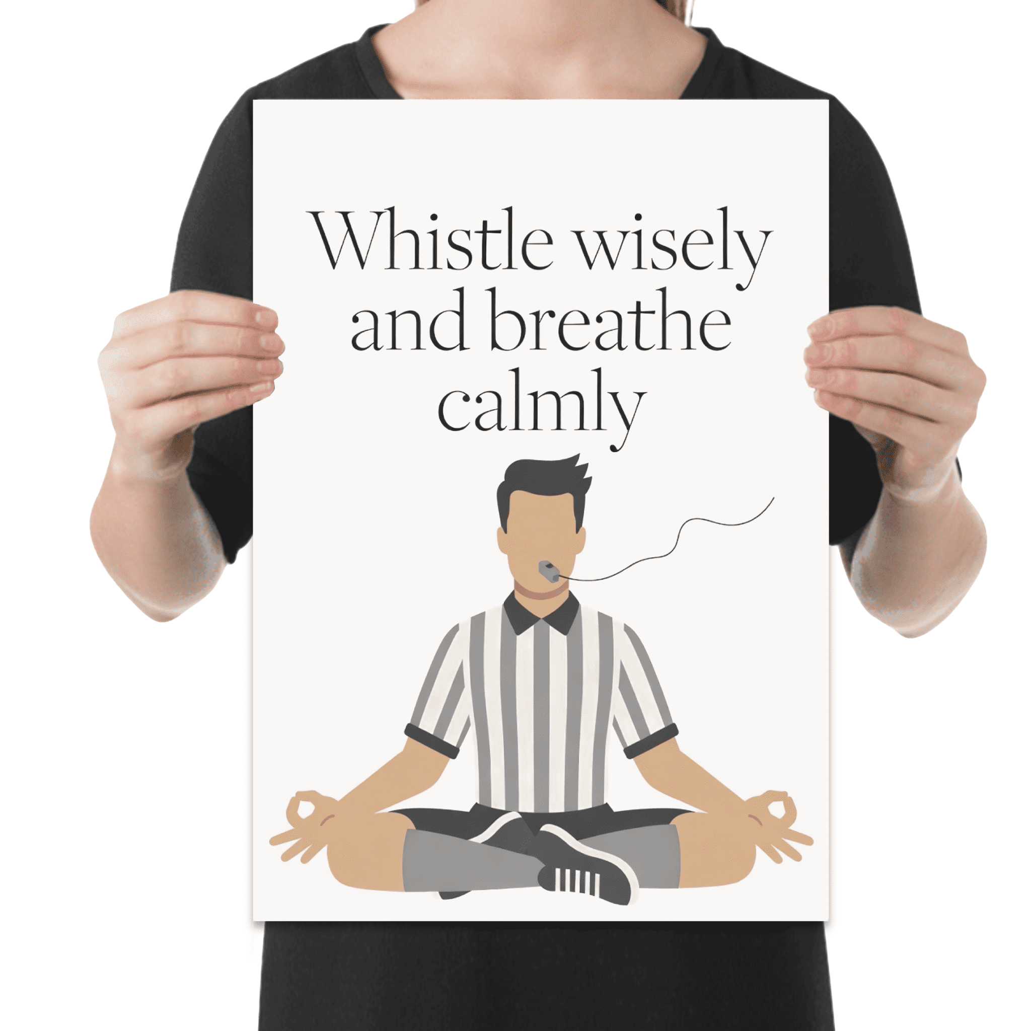 Mindful Officiating Wall Art - Sports Referee - 13x19 Poster Print