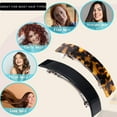 thumbnail image 6 of Hair Barrettes for Women Large French Barrette Hair Clips Tortoise Shell Barrettes for Thick Hair,2 Pack, 6 of 8