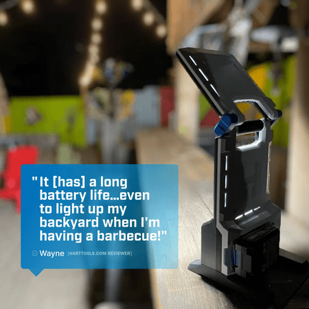 HART 20-Volt Hybrid LED Panel Light, 2,000 Lumens, (Battery Not Included)