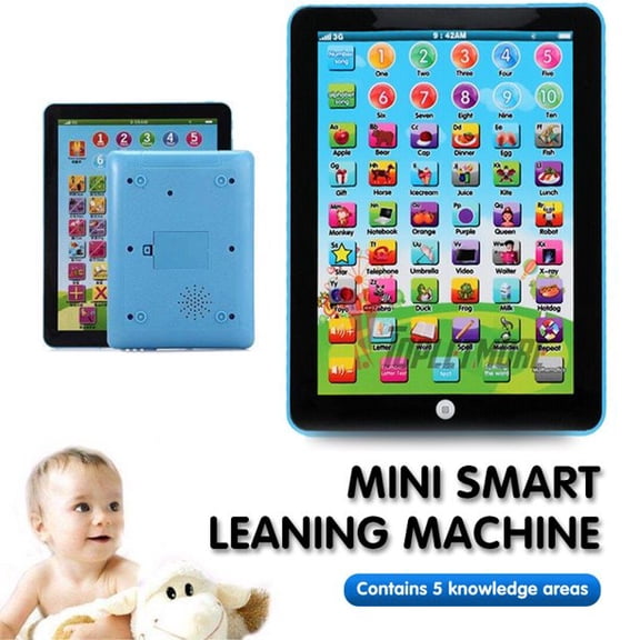 Homaful Learning Tablet with ABC/Words/Numbers/Games/Music, Interactive Educational Electronic Learning Pad Toys, Preschool Children Toys Toddler Gifts for Age 1 2 3 4 5 Year Old Boys and Girls