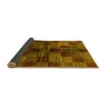 thumbnail image 2 of Ahgly Company Indoor Rectangle Checkered Yellow Modern Area Rugs, 2' x 5', 2 of 4