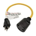 thumbnail image 1 of Parkworld 884852 RV Pig-Tail Generador 20A macho a RV 30A Cable adaptador hembra recto NEMA 5-20P a TT-30R (2 pies), 1 of 1
