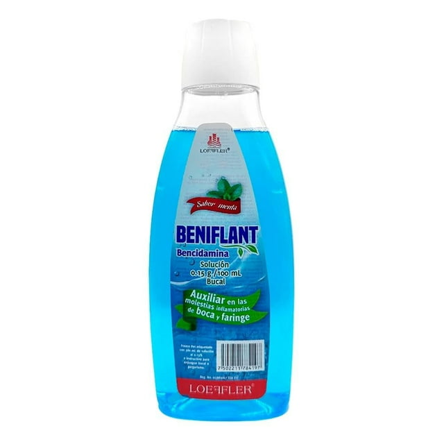 Antiséptico bucal Beniflant Bencidamina solución 0.15 g / 100 ml, 360 ml