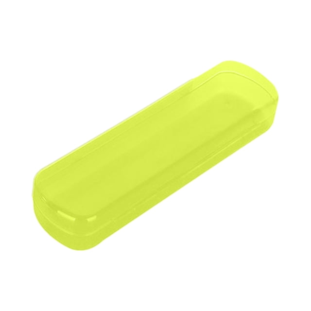 Maplenight Portable Clear Toothbrush Case for Travel - Compact, Lightweight & Ventilated for Hygiene Yellow