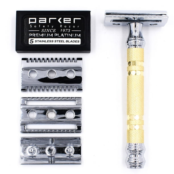 Parker Safety Razor 69CR Convertible Dual Head Safety Razor - 5 Parker ...