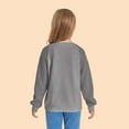 thumbnail image 5 of breaise Floral Knit Tween Girls Puff Sleeve Shirts Stylish Fall Tops Casual Solid Color Crewneck Soft Tunic Tops Blouse 2-14Years, 5 of 9