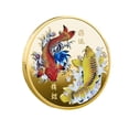 thumbnail image 2 of Moneda de la de Koi chino, regalos de negocios, colección de insignias, moneda para amigos Multicolor, 2 of 8