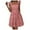 Z4Red, variant on JAKANYQ Womens Dress Summer Midi Dress Small Petite Floral Print Short Sleeve Temperament High Waist Pleated Swing Dresses With Belt Ladies Stylish Vacation Swing Flowy Bohemian Chic Dailywear