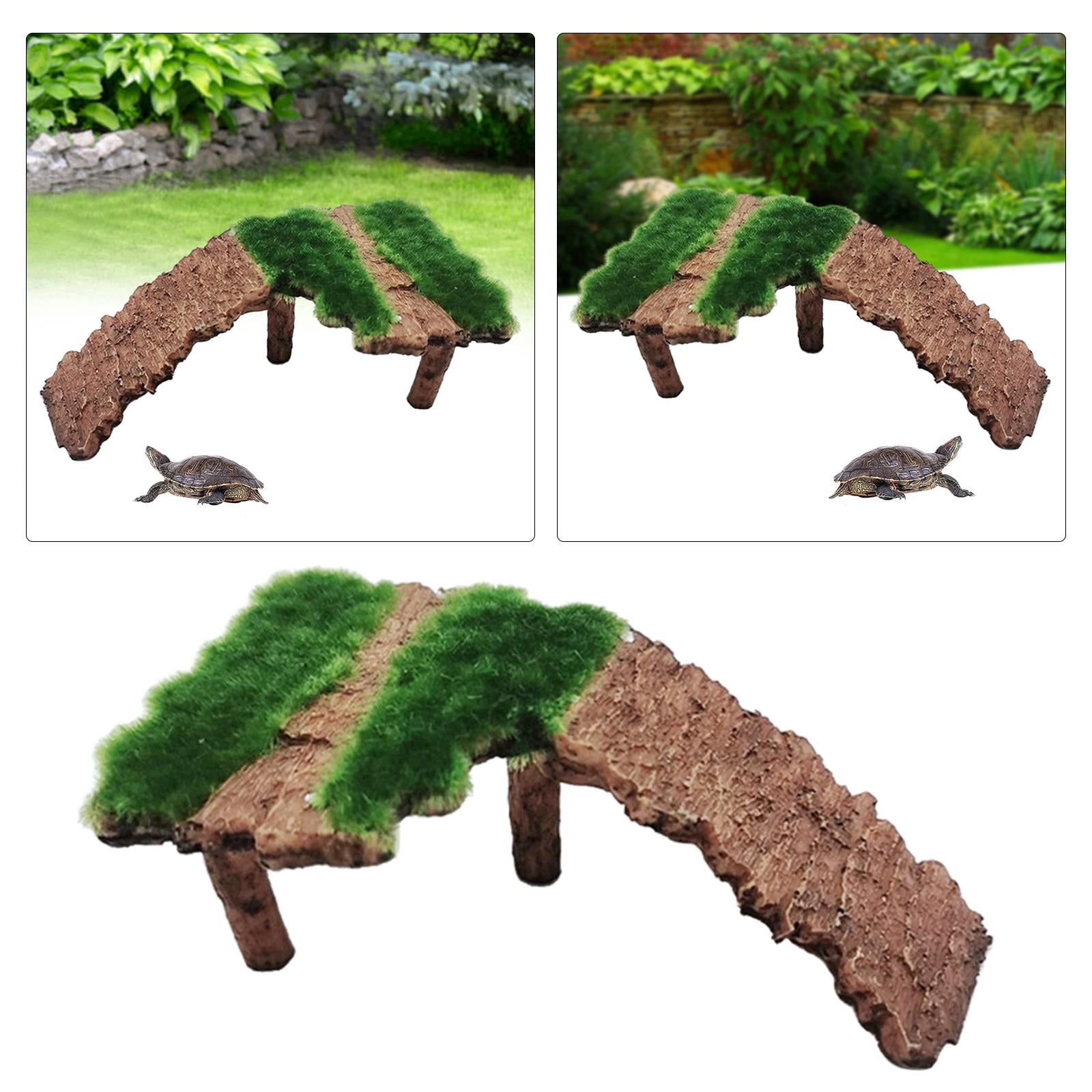 Turtle Basking Platform Tortoise Resting Terrace Climbing Ladder Design Easy to 16x9x6cm B