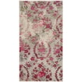 thumbnail image 4 of SAFAVIEH Monaco Cyan Floral Area Rug, Ivory/Pink, 6'7" x 9'2", 4 of 11