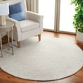 thumbnail image 2 of SAFAVIEH Ebony Ace Bordered Area Rug, Light Grey/Ivory, 6' x 6' Round, 2 of 8