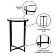 thumbnail image 5 of Flash Furniture Greenwich Contemporary Coffee and End Tables Table Set, Clear/Matte Black, 5 of 13