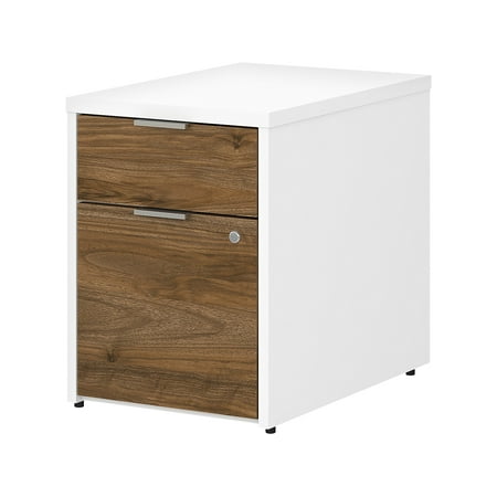 UPC: 0042976104061 | Bush Business Furniture 2-Drawer Vertical File Cabinet Letter/Legal Fresh Walnut/White 23.66