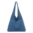 thumbnail image 1 of Ediodpoh Women Spring Summer Portable Retro Hollow Knitted Handheld One Shoulder Vest Bag Blue, 1 of 4