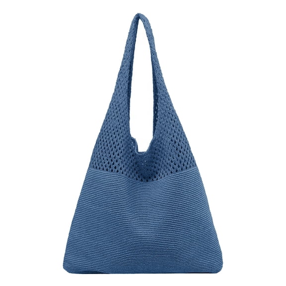 ShunXiQin Womens Knit Tote Bag Hollow Mesh Slouchy Shoulder Bag Purse for Summer