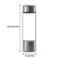 thumbnail image 6 of BOKYAN Portable Hydrogen Water Bottle 460ML SPE PEM Technology for Boosting Metabolism and Immunity USB Rechargeable Silver - 11.02 inches / 28.00 cm [cite: 12], 6 of 9
