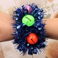 thumbnail image 2 of TNOBHG Kids Dance Wrist Flower Sure Here's A Product Title for Listing Children's Dance Wrist Flower Bell Heart Sequins Decor Bright Colors Snap Buckle, 2 of 8