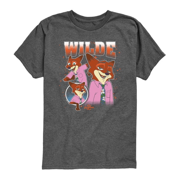 Zootopia - Wilde Bootleg - Youth Boys Short Sleeve Graphic T-Shirt