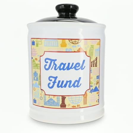 Cottage Creek Travel Fund Town & City Ceramic Piggy Bank