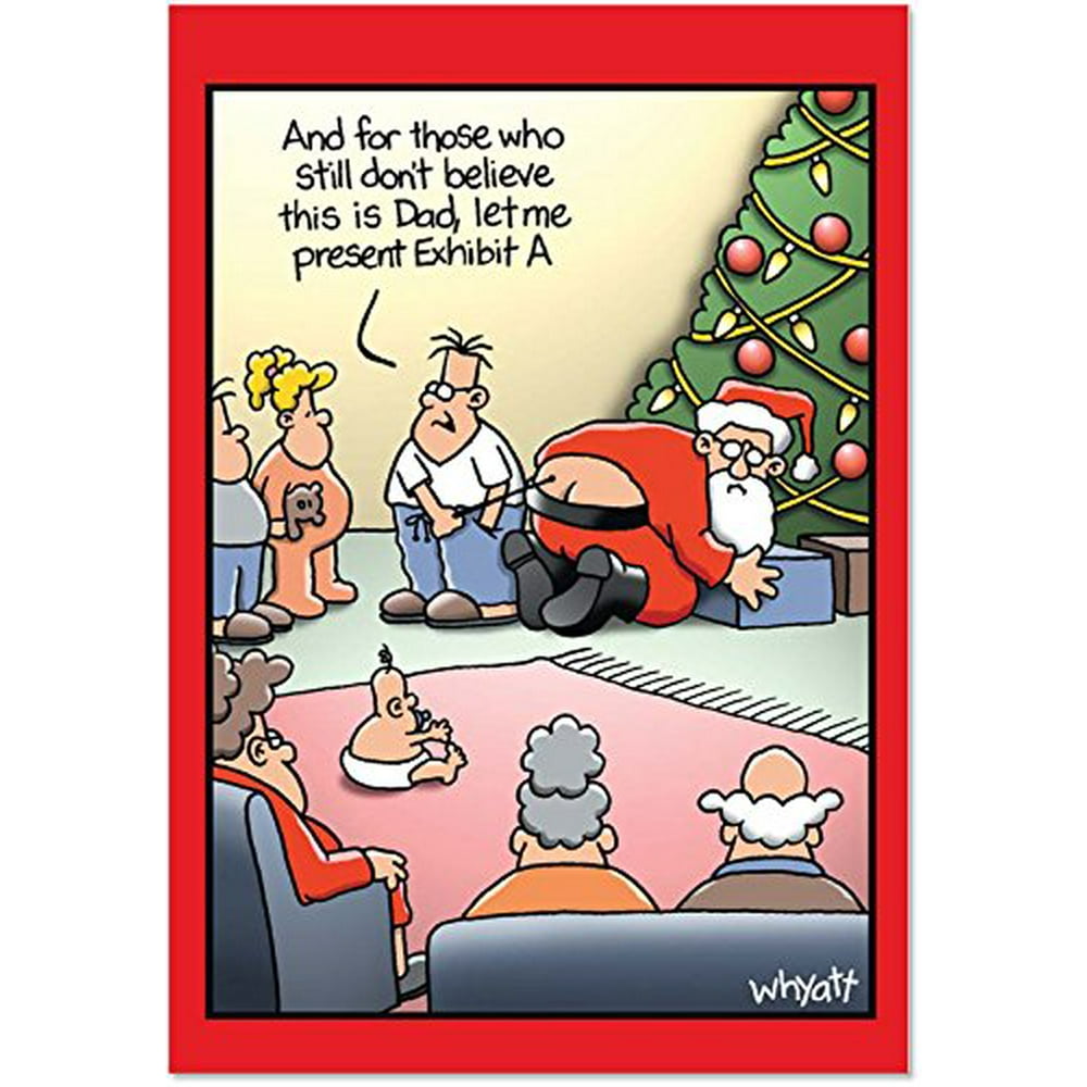 B1191 Exhibit A Tim Whyatt Cartoon' Box Set of 12 Hilarious Merry