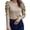 Beige, variant on Womens T Shirts Long Sleeve Ladies Tops Fall Fashion Autumn Winter New Crewneck Bubble Sleeve Button Cute Tee Shirts Beige M