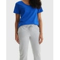 thumbnail image 5 of Hanes Women's French Terry Capri Pants with Pockets, 22" Light Steel M, 5 of 10