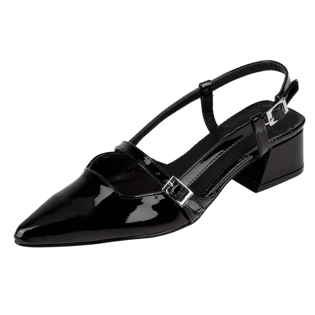Zapatillas Exterior Charol Color Negro Para Mujer De RBCOLLECTION