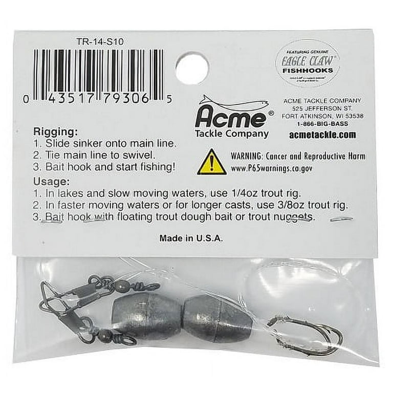 Uncle Josh Bait Trout Rigs #10Sngl HK Lure (2 Pack), 1/4 oz : :  Sports & Outdoors
