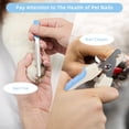 thumbnail image 4 of Dog Grooming Kit 7PCS - Upgraded Blue Pet Nail Clipper with File, Dematting Comb, Flea Comb, Bath Brush and Hair Removal Mitts for Dogs and Cats, 4 of 6
