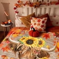 thumbnail image 4 of Fall Highland Cow Blanket Fall Blanket Autumn Pumpkin Sunflower Cow Gifts Throw Blanket Thanksgiving Decor Autumn Harvest Flannel Blankets for Couch Sofa Bedroom Cow Lovers 60"x50", 4 of 6
