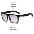 thumbnail image 2 of BIFOCAL Reading Glasses 2.50 for Women and Men. Oversized Gradient Gray Presbyopic Glasses. Square Sunglasses Black Readers +2.50, 2 of 6