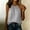 *Gray, variant on Women's Cotton Linen Sleeveless Halter Neck Tank with Button ,Fashion Loose Fit Casual Tank Top Navy,Womens Plus S