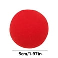 thumbnail image 3 of Oversized 50mm Red Foam Clown Nose for Costume Parties, Halloween, Mardi Gras & Role Play - Soft, Durable & Lightweight Comedy Prop for Adults & Klds, Perfect for Pranks & Celebrations, 3 of 9
