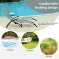 thumbnail image 6 of Costway 2 PCS Patio Folding Lounge Chair Rocker Zero Gravity Sun-Chair Recliner, 6 of 10