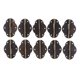 thumbnail image 2 of 10 Juegos Caja de Joyería de Bronce , nalgas Pequeña con 40 Tornillos DIY - Bronce , 56x31mm Gloria Mini Bisagras de Bisagra, 2 of 9