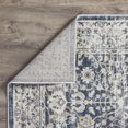 thumbnail image 3 of Loomaknoti Kehleigh Oviel 5' x 7' Blue Oriental Indoor Polypropylene Area rug, 3 of 9