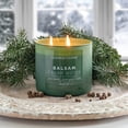 thumbnail image 2 of Colonial Candle Balsam Cedarwood 14.5 oz 3 Wick Candle, Evergreen, 2 of 6