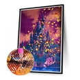 thumbnail image 2 of Pintura de diamante 5D DIY Kit de castillo de taladro redondo completo decoración del hogar arte artesanal FLhrweasw Nuevo, 2 of 9